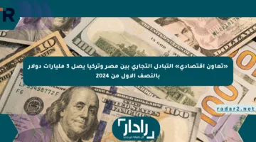 «تعاون اقتصادي» التبادل التجاري بين مصر وتركيا يصل 3 مليارات دولار بالنصف الأول من 2024